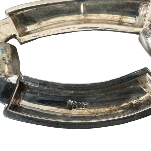 Vintage Grossé Germany Dior Bracelet 925 Silver Heavy Chain Link 1973 - Picture 4 of 14